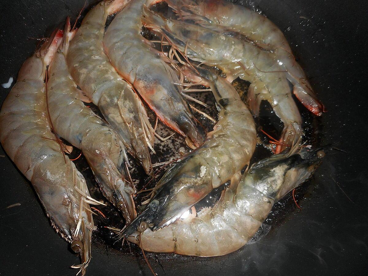 recette Risotto à l encre de seiche aux gambas