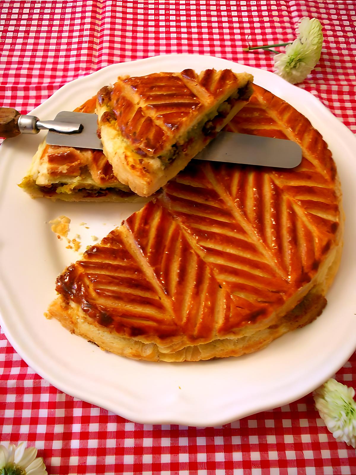 recette Galette des Rois griotte pistache