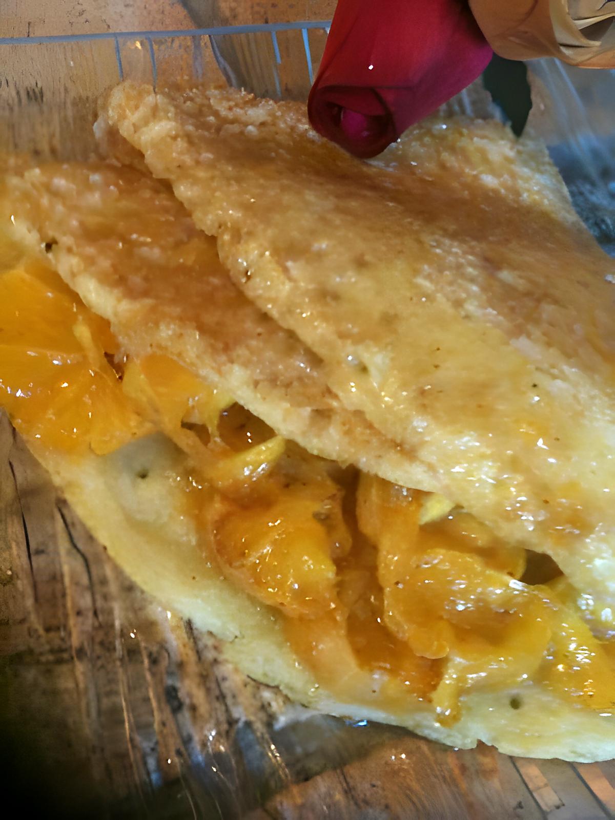 recette CREPE  AUX  MILLE  TROUS  AU  PARFUM  D'ORANGE