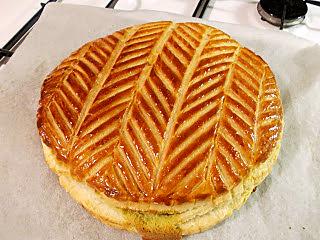 recette Galette des Rois griotte pistache