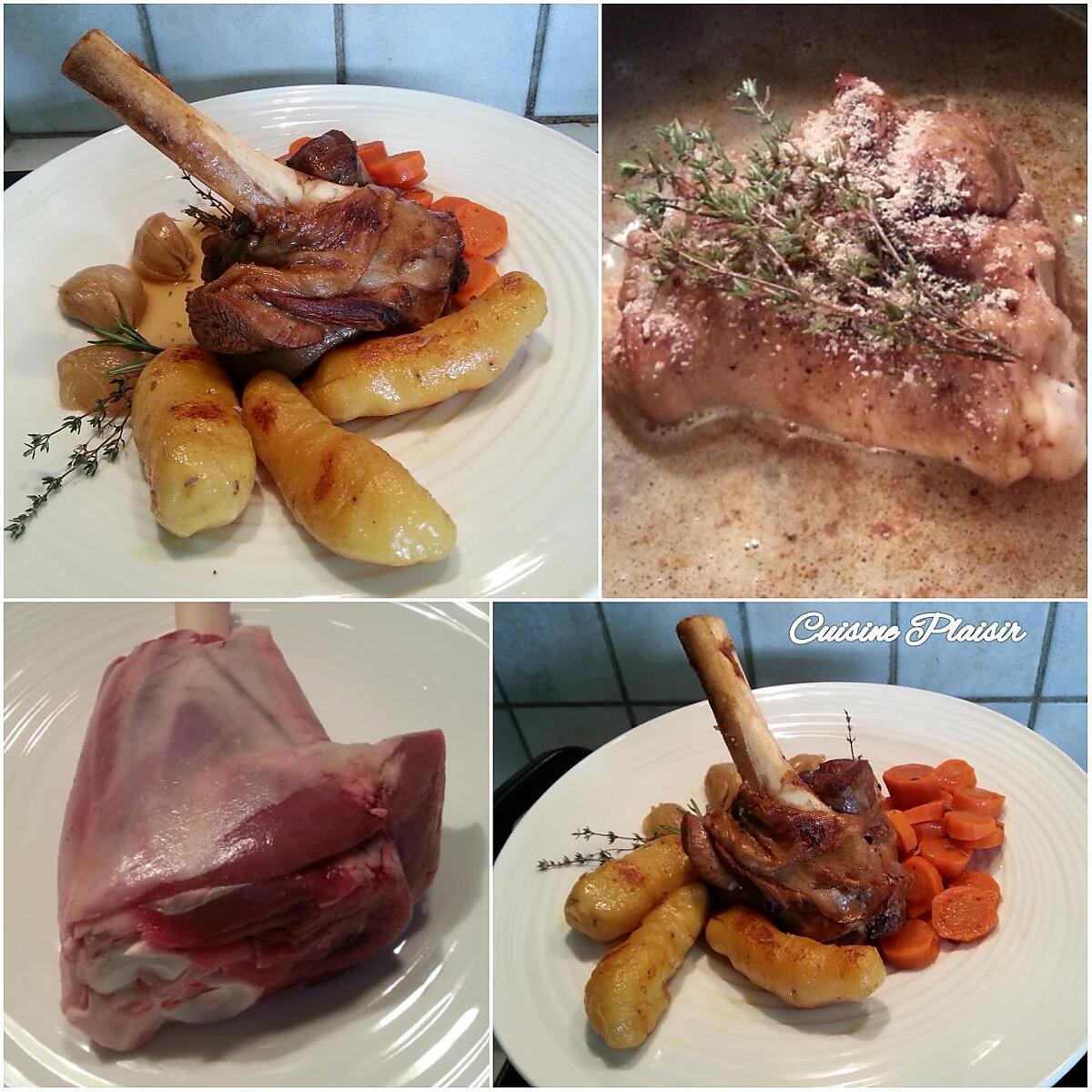 recette Souris d'agneau au miel, thym et romarin