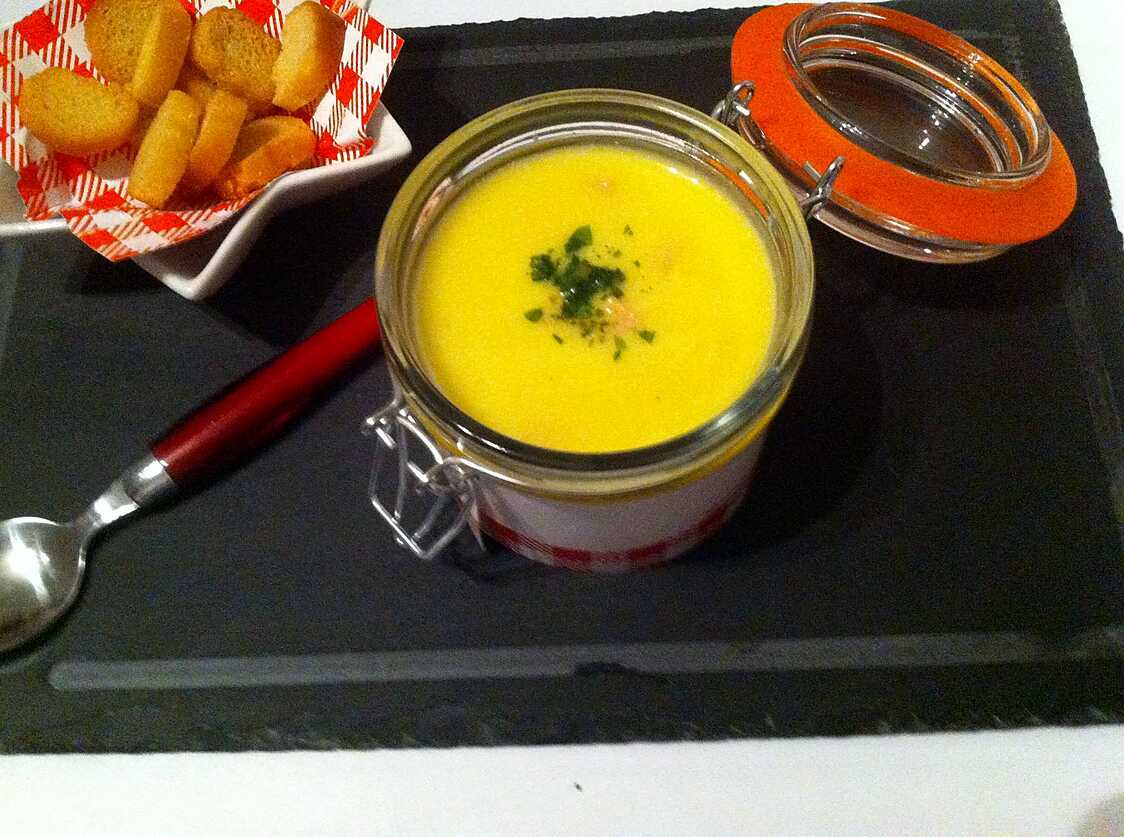 Recette de Velouté de potiron jambon/vache qui rit "thermomix"