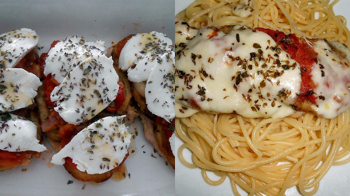 recette ESCALOPES DE POULET ALLA PARMIGIANA