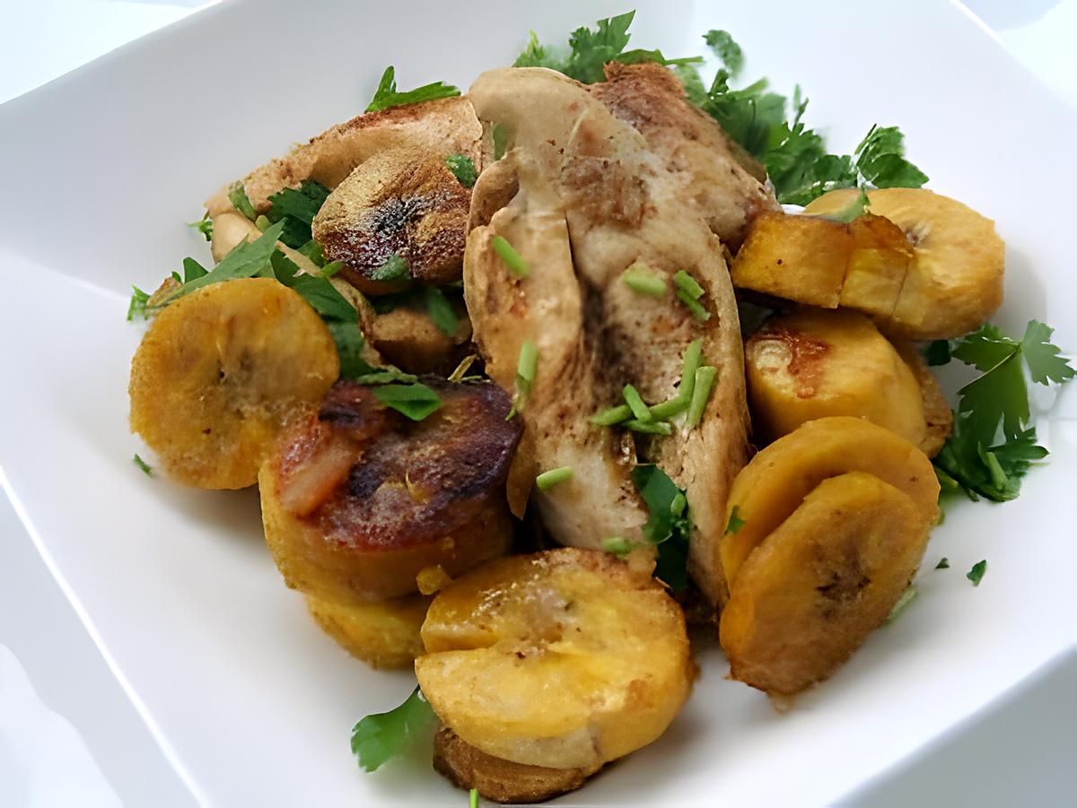 recette Poulet aux épices tandoori et banane plantain