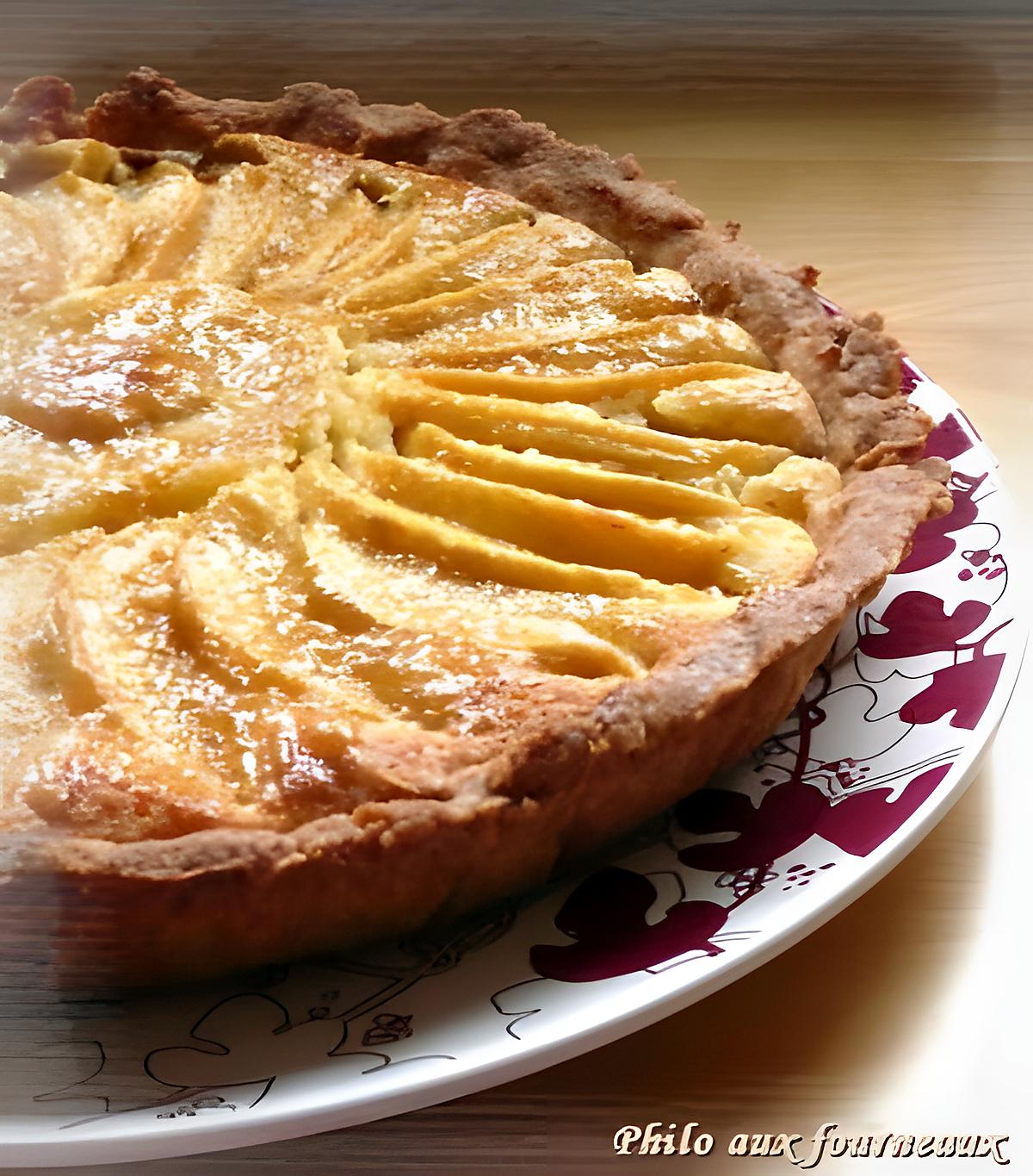 recette Tarte aux pommes & à la frangipane