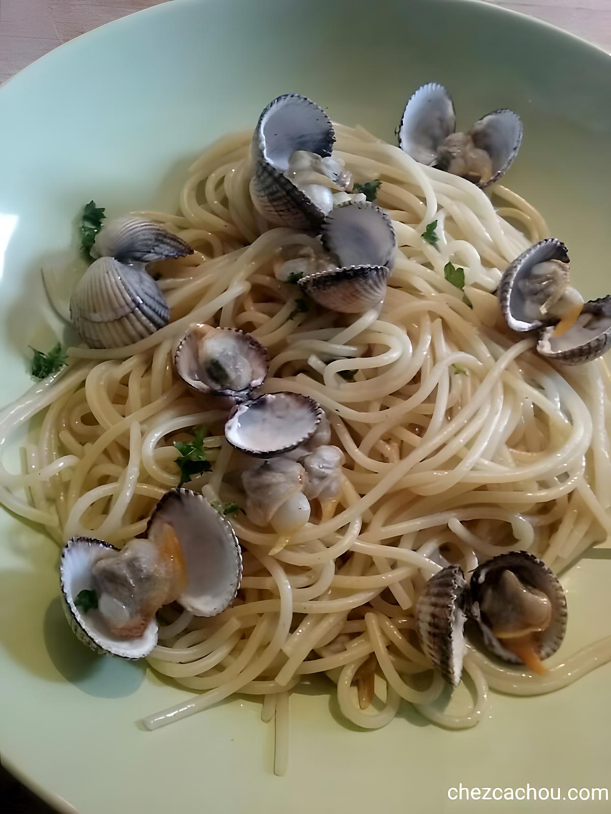 recette Spaghetti aux coques