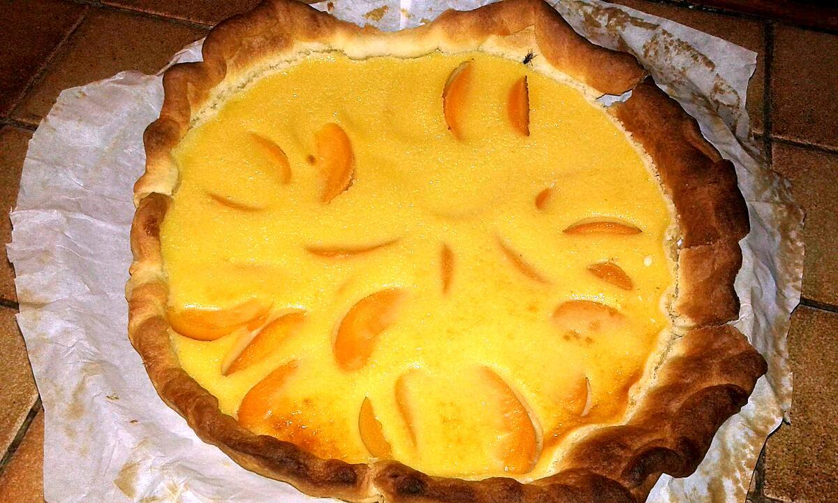 recette Tarte aux pêches facile