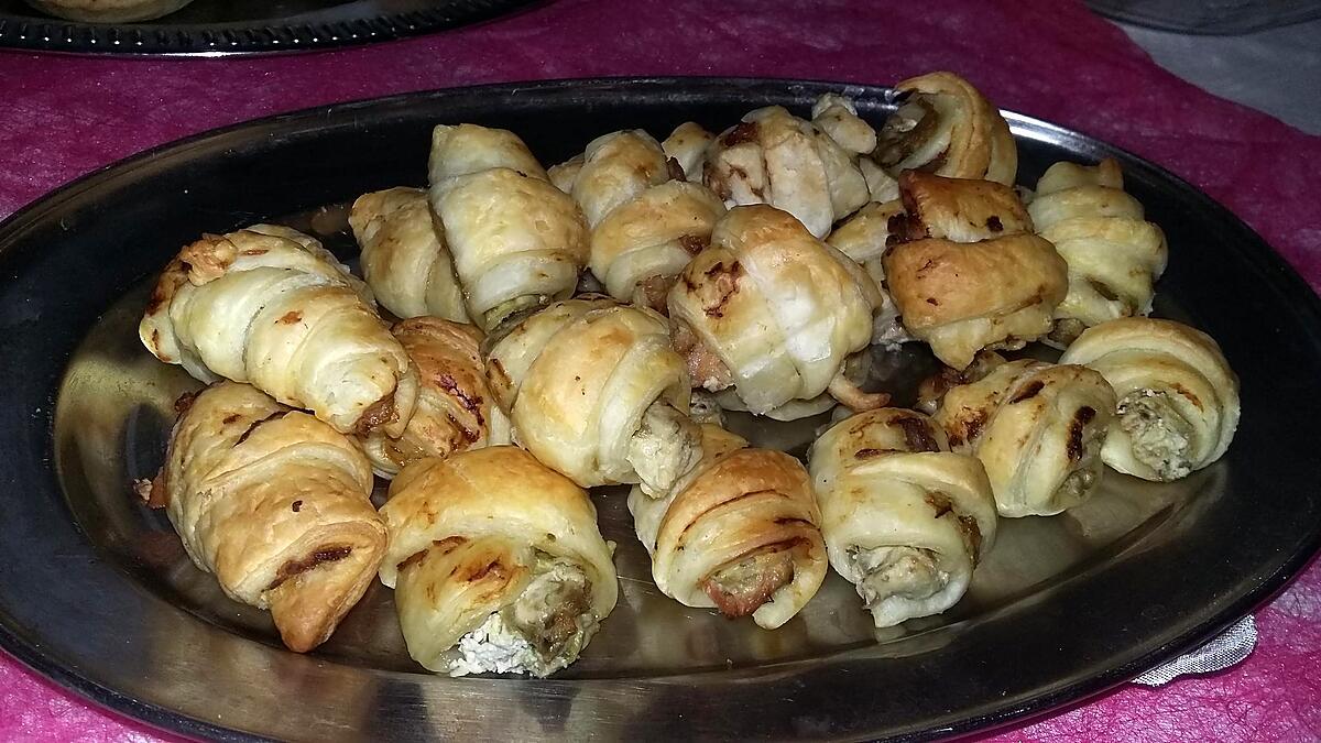 recette Croissants feuilletés avocat saumon boursin