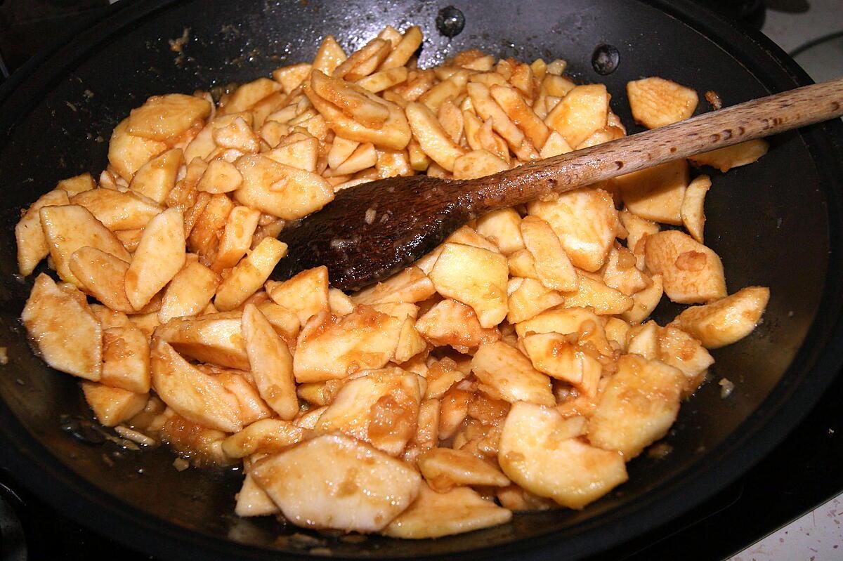 recette Galette des rois aux pommes confites à la cassonade