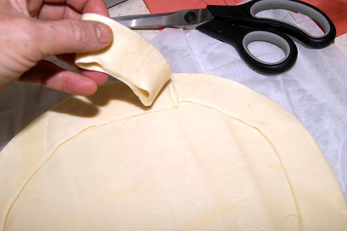 recette Galette des rois aux pommes confites à la cassonade