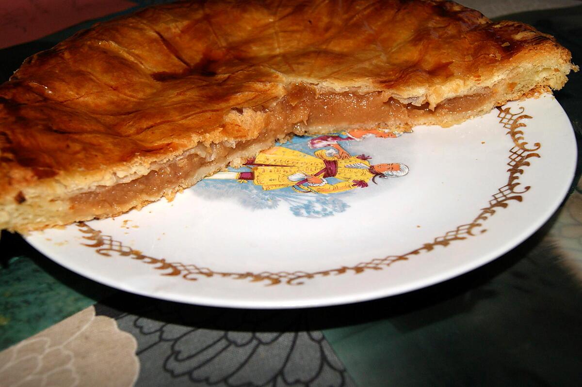 recette Galette des rois aux pommes confites à la cassonade