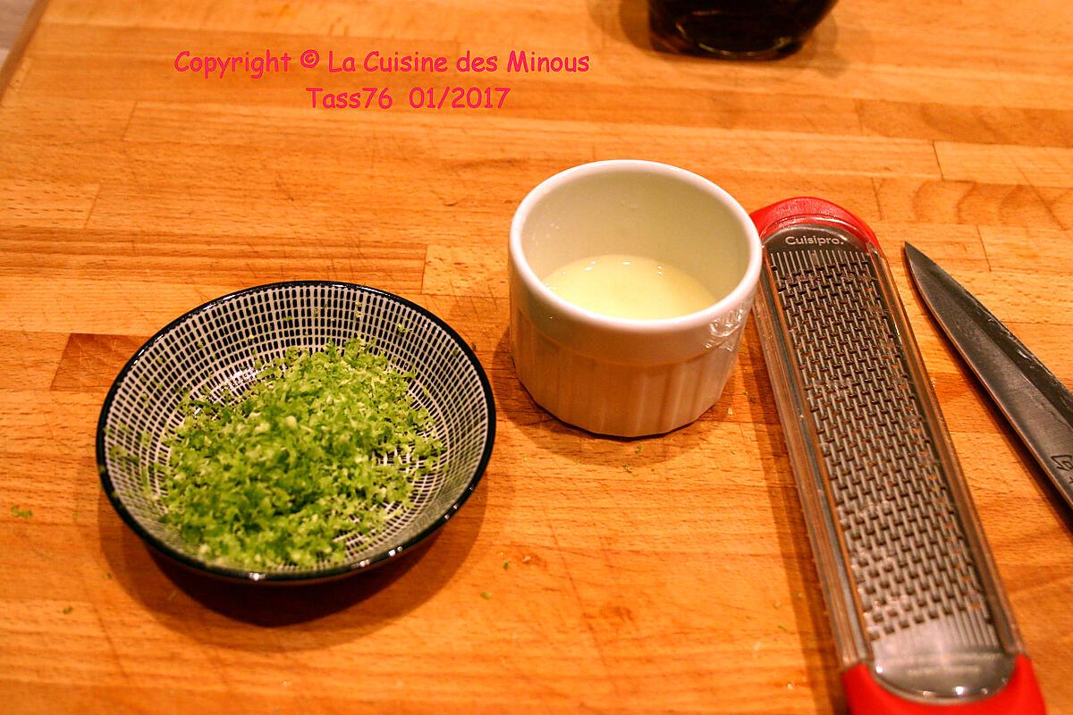 recette Carpaccio de St. Jacques à l'Huile Vanillée