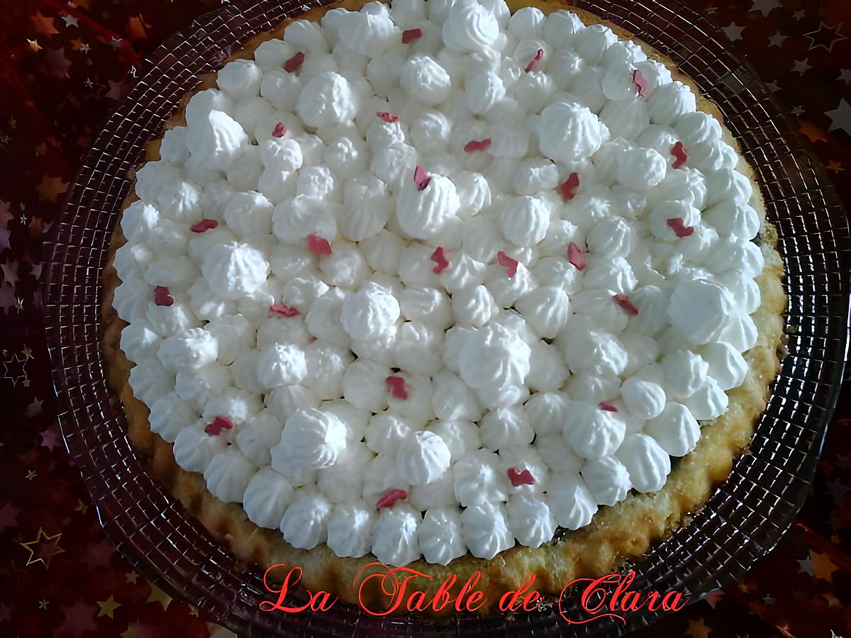 recette Tarte génoise compotée de cerises et chantilly