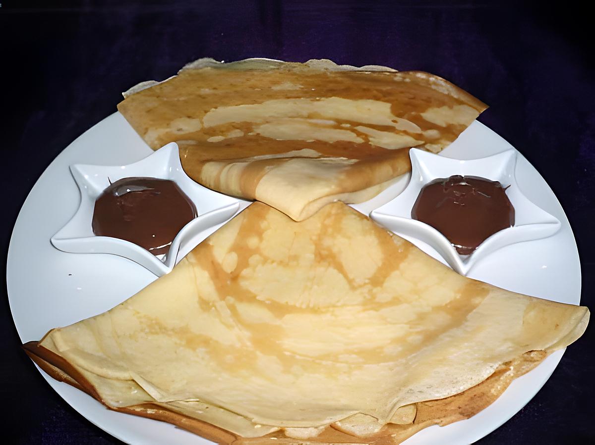 recette CREPES SAUCE CHOCOLAT