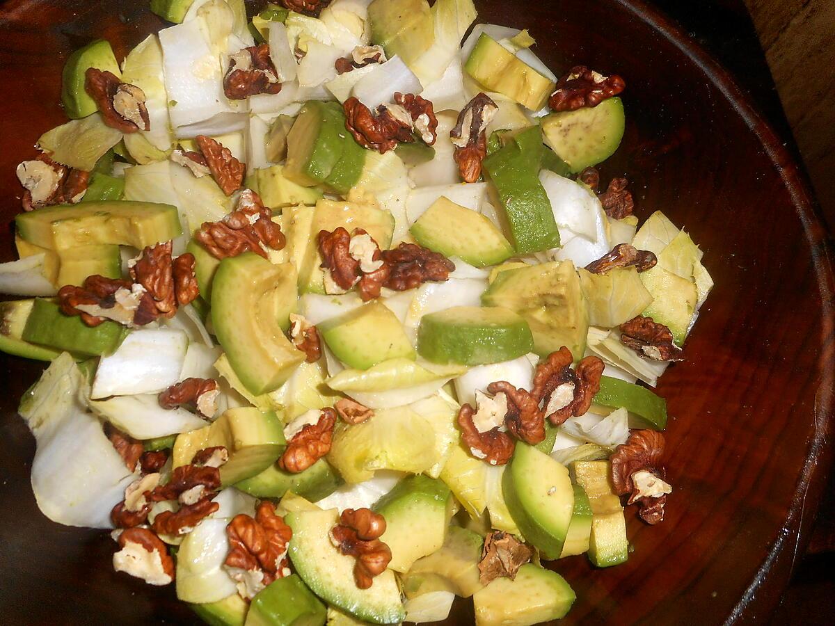 recette Salade  d endive et d avocat