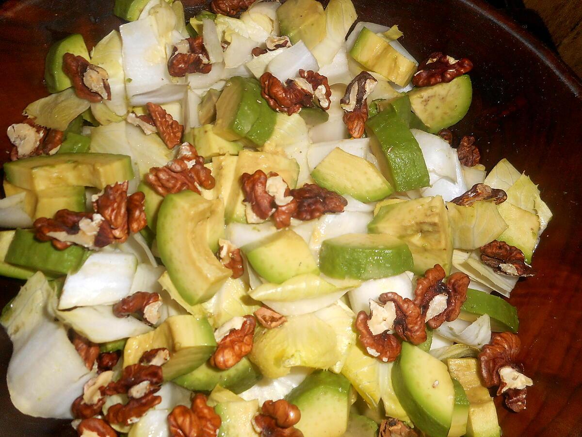 recette Salade  d endive et d avocat