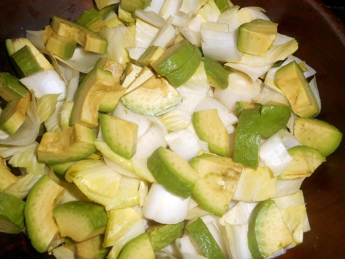 recette Salade  d endive et d avocat