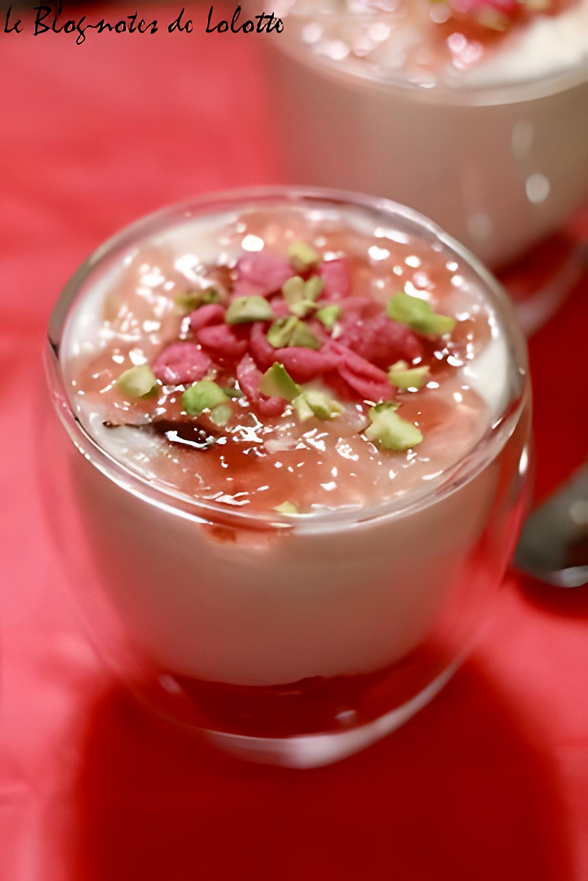 recette Mousses à la rose