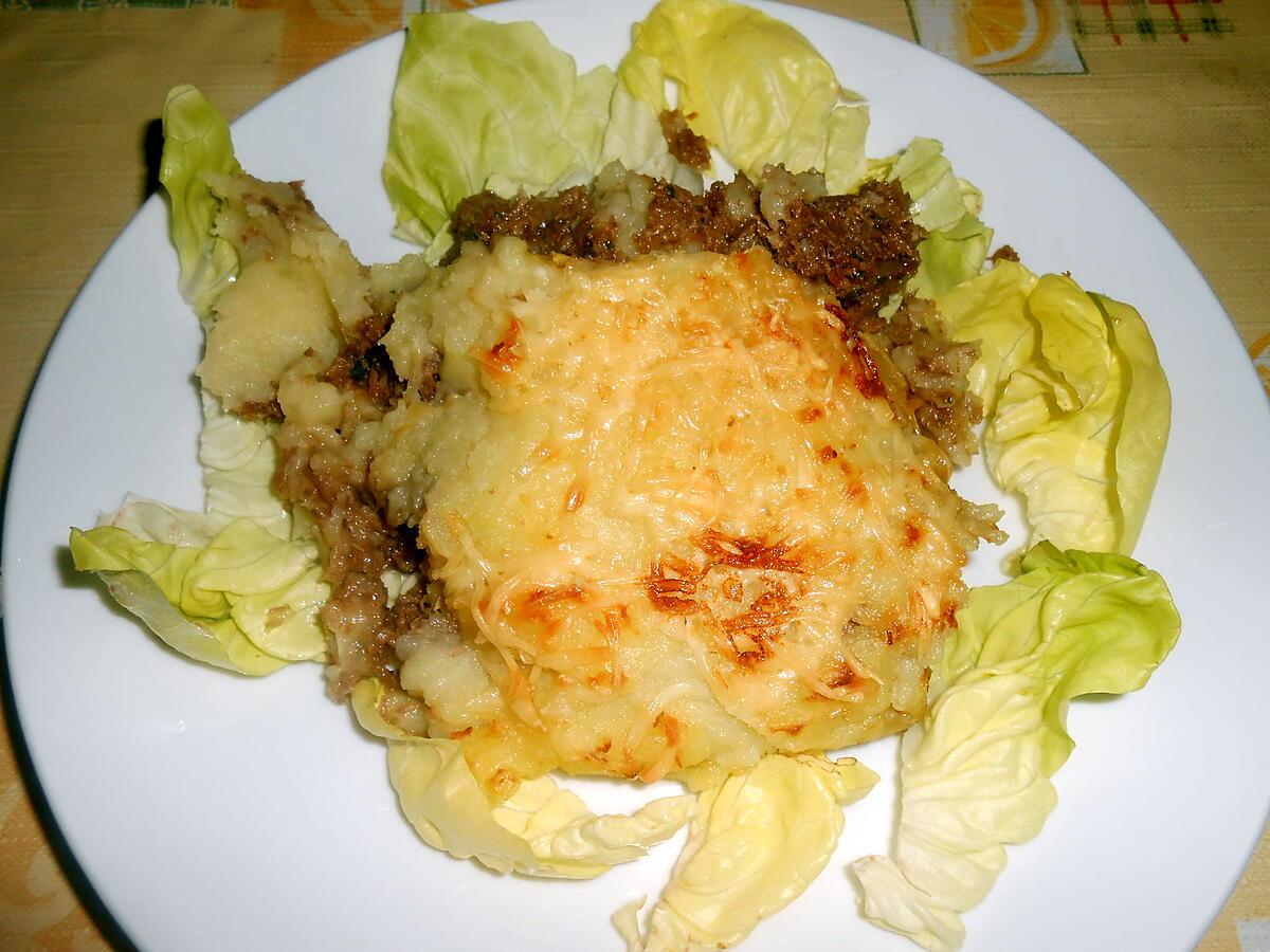 recette PARMENTIER DE CONFIT DE CANARD