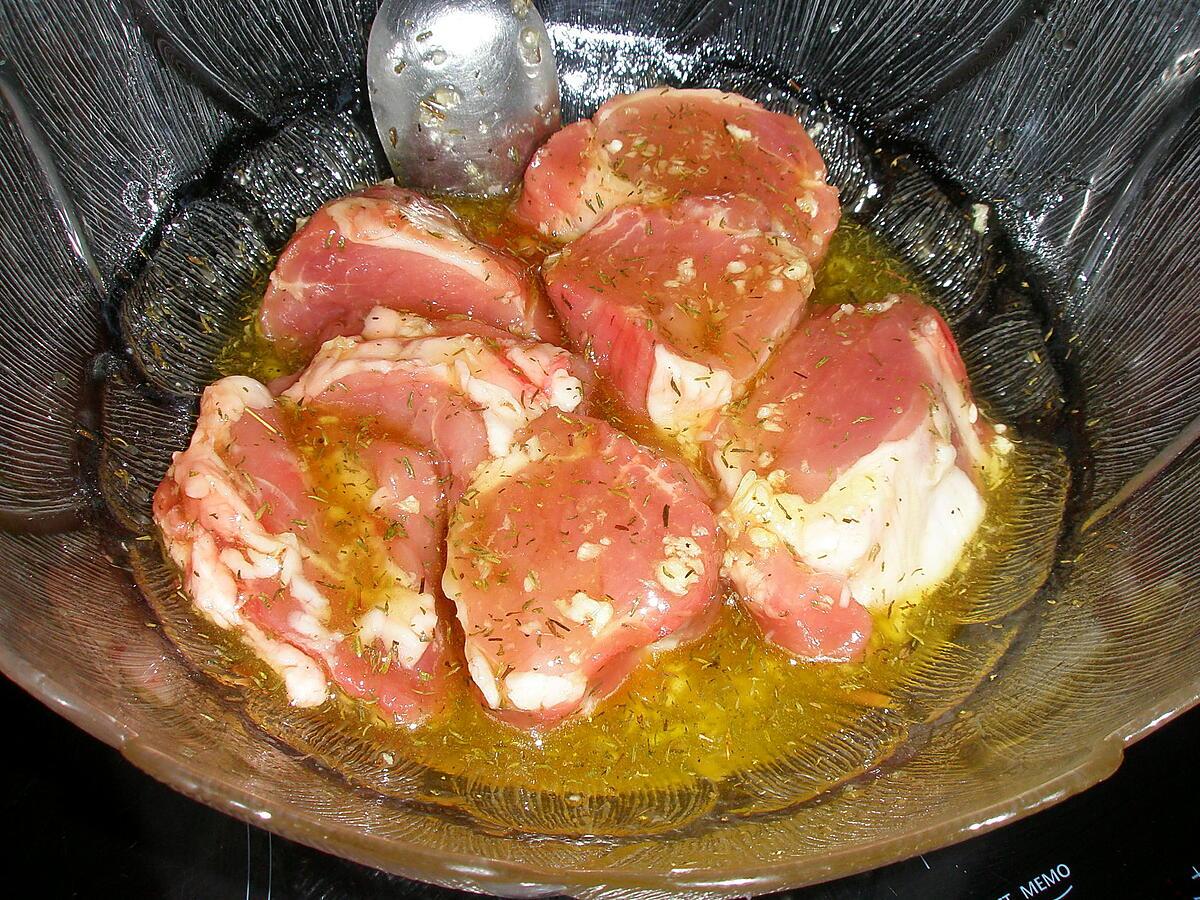 recette Pavé de porc au miel