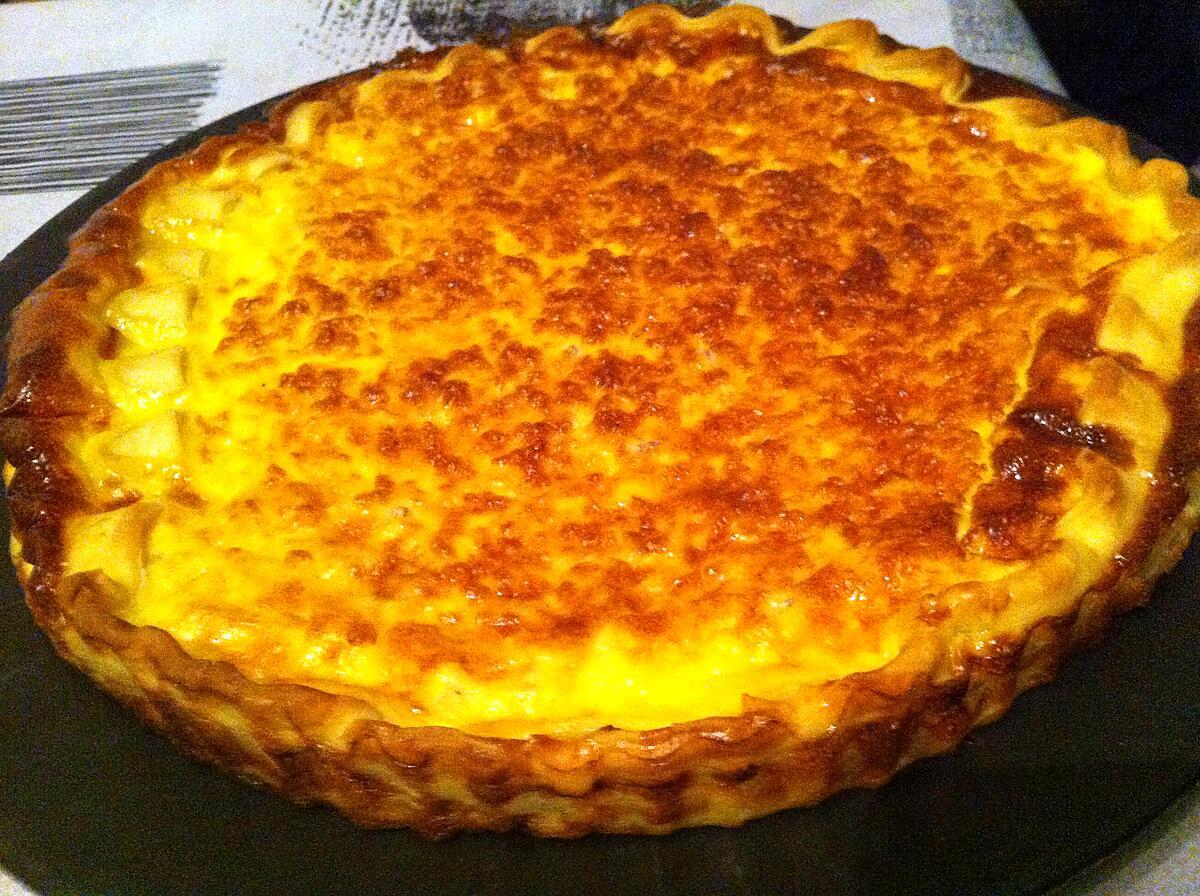 recette Quiche lardons, bacon et gruyère suisse