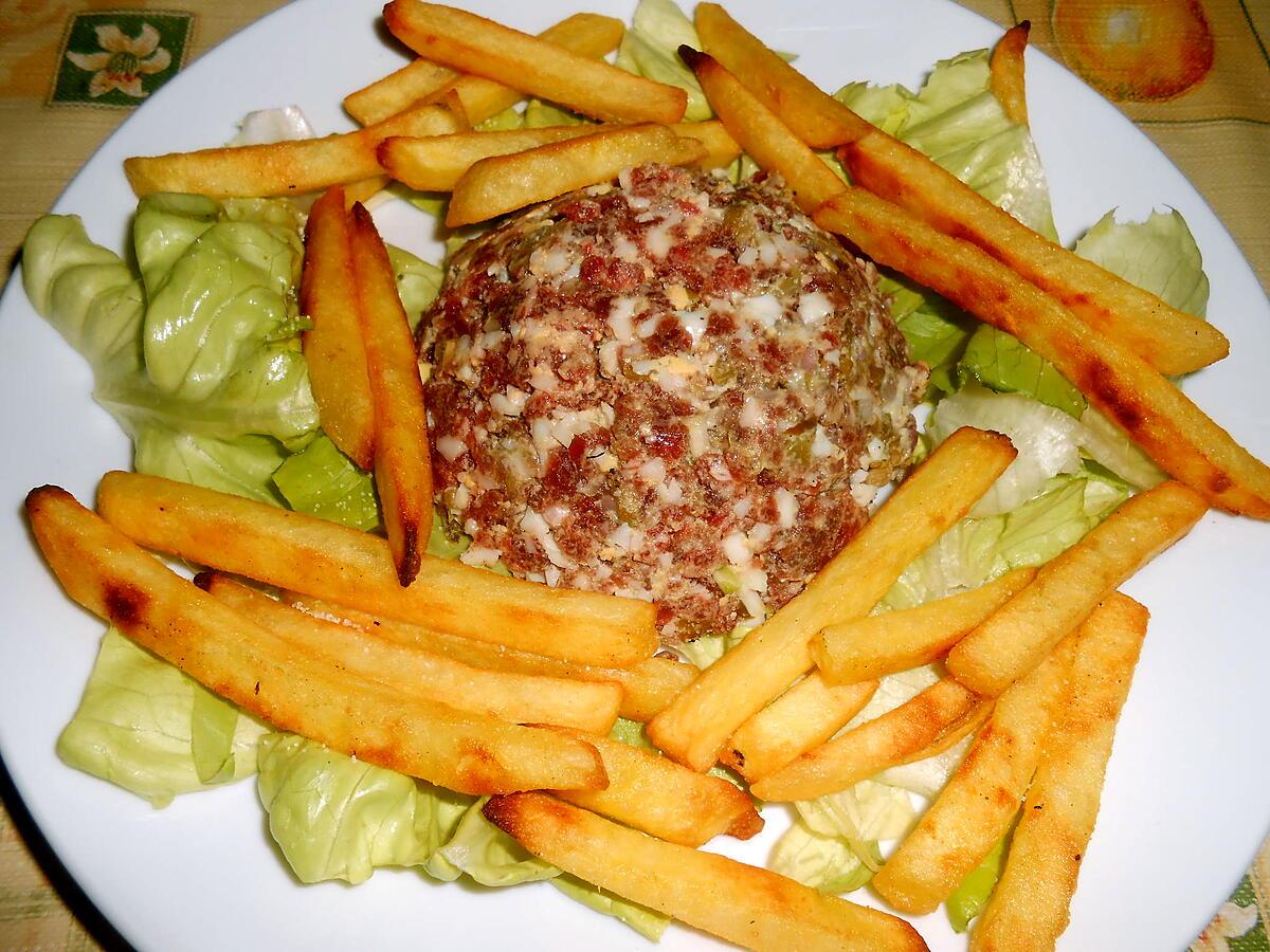 recette TARTARE A L'OEUF DUR