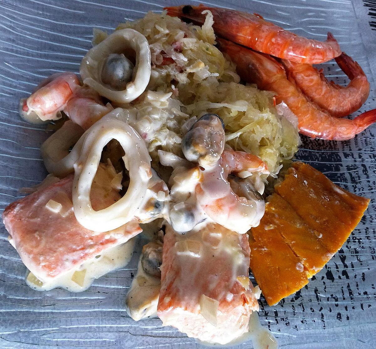 recette Choucroute de la mer au thermomix