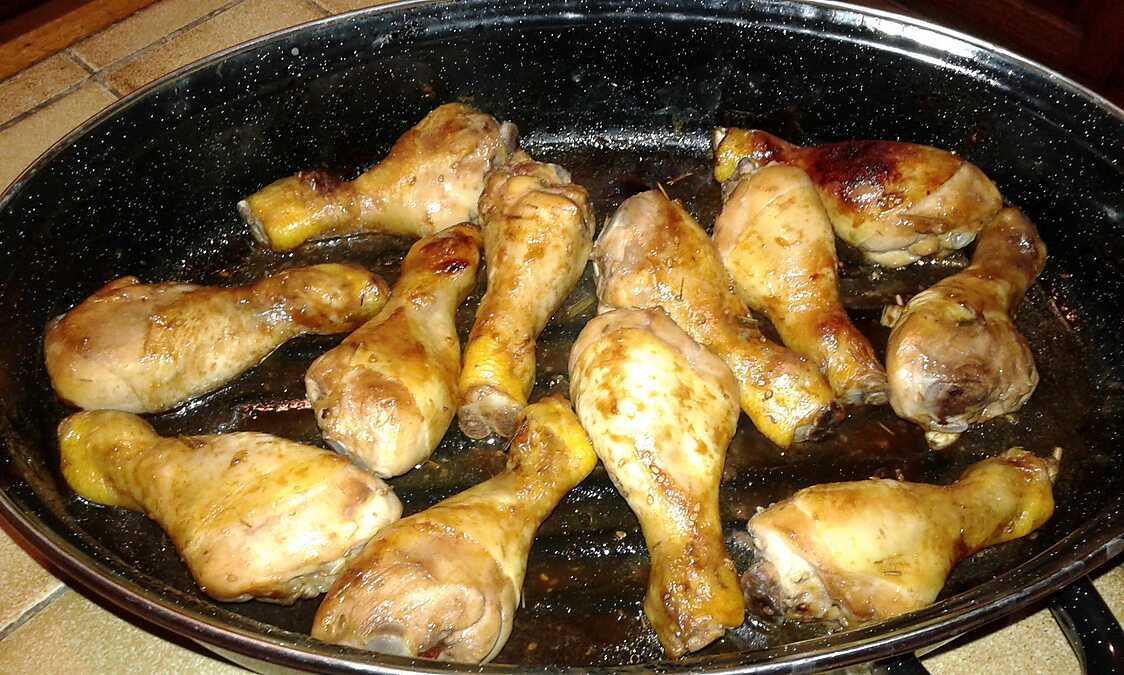 Poulet mariné miel soja
