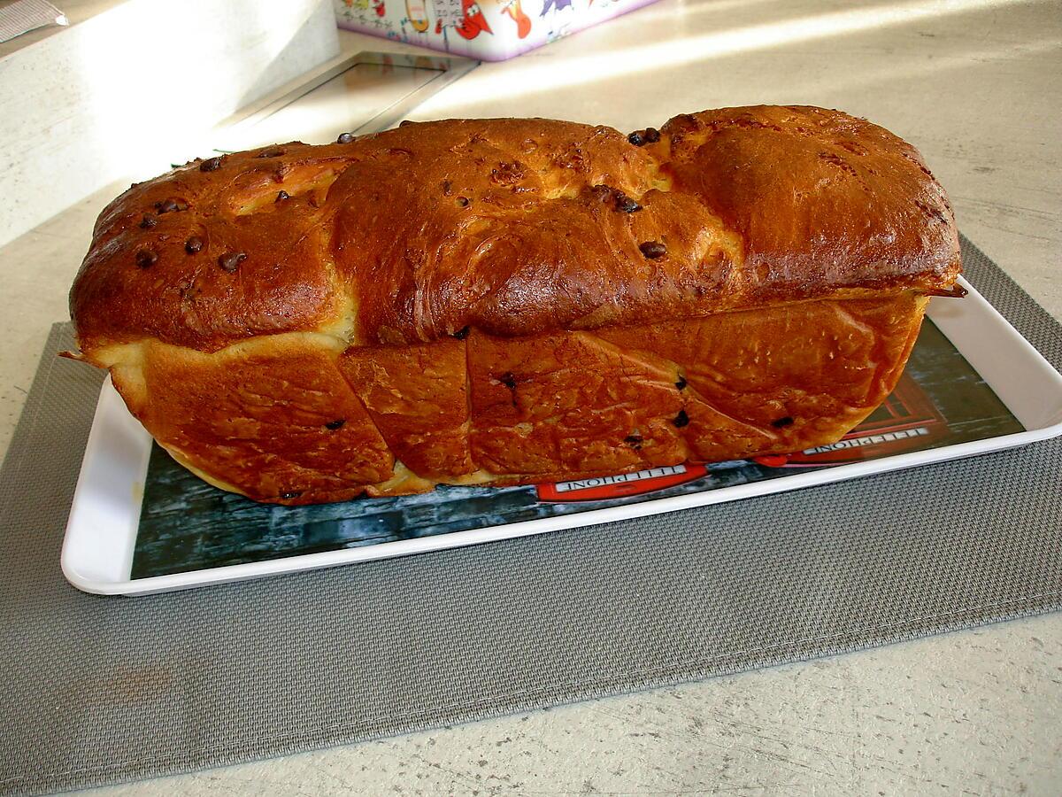 recette Brioche aux pépites de chocolat