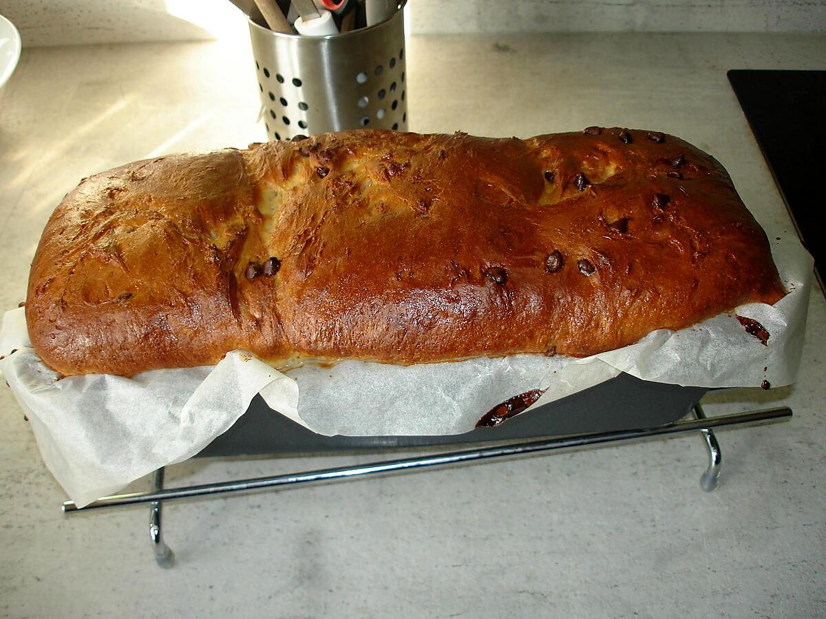 recette Brioche aux pépites de chocolat