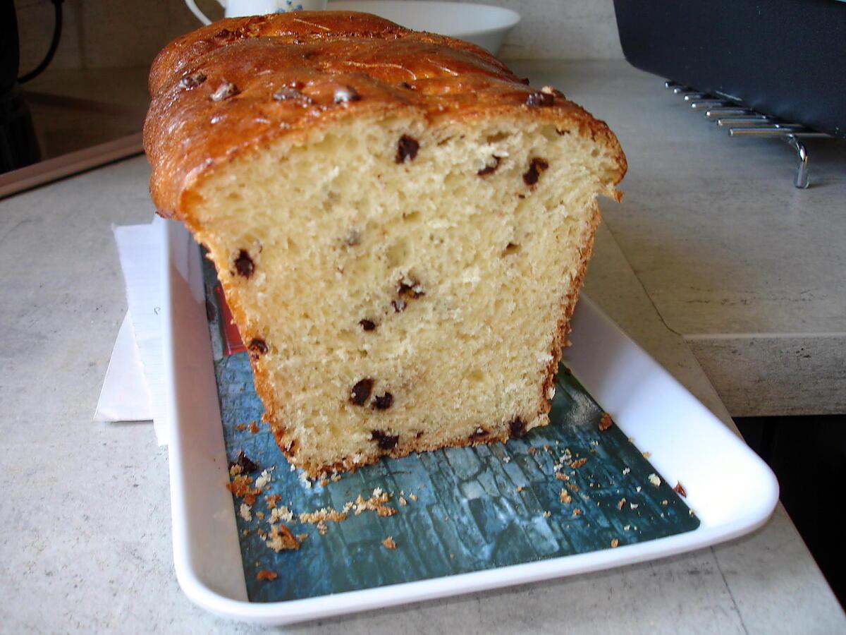 recette Brioche aux pépites de chocolat