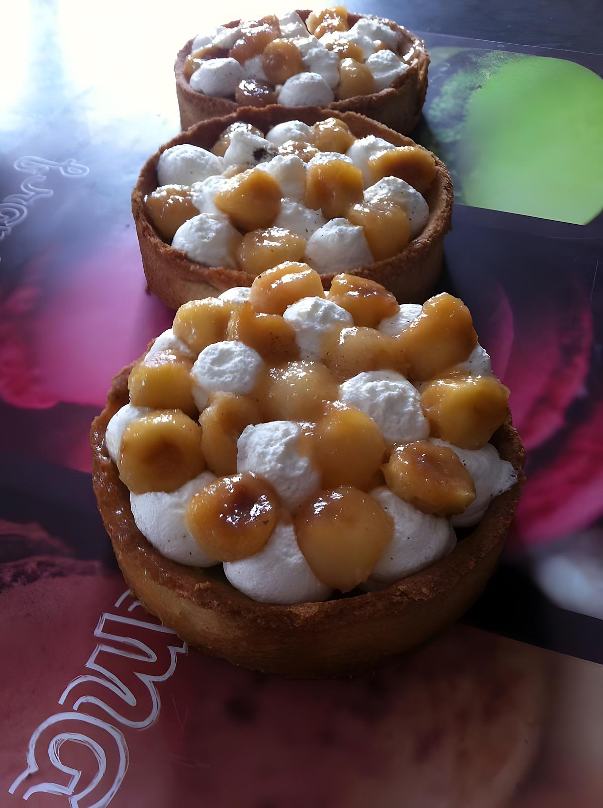 recette Tartelettes pommes et crème vanillée