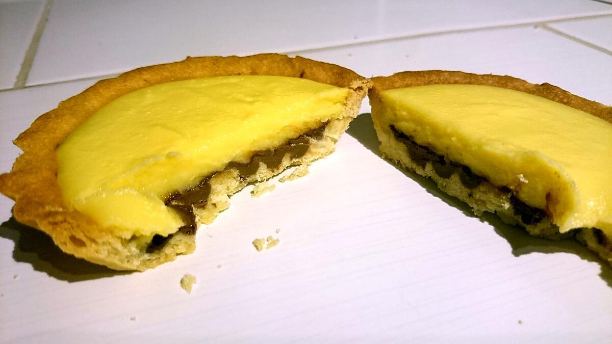 recette Tartelettes à la crème au citron sur un lit de nutella