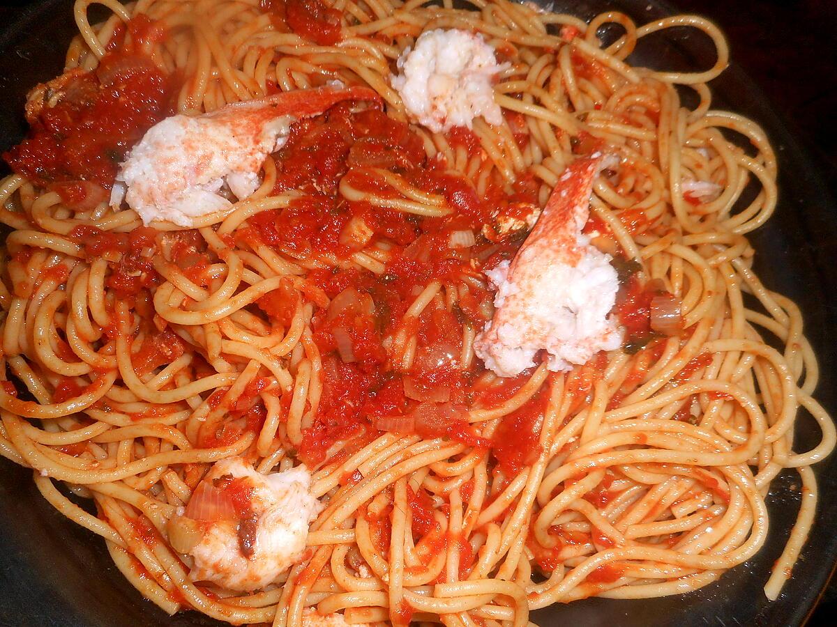 recette Spaghetti au homard