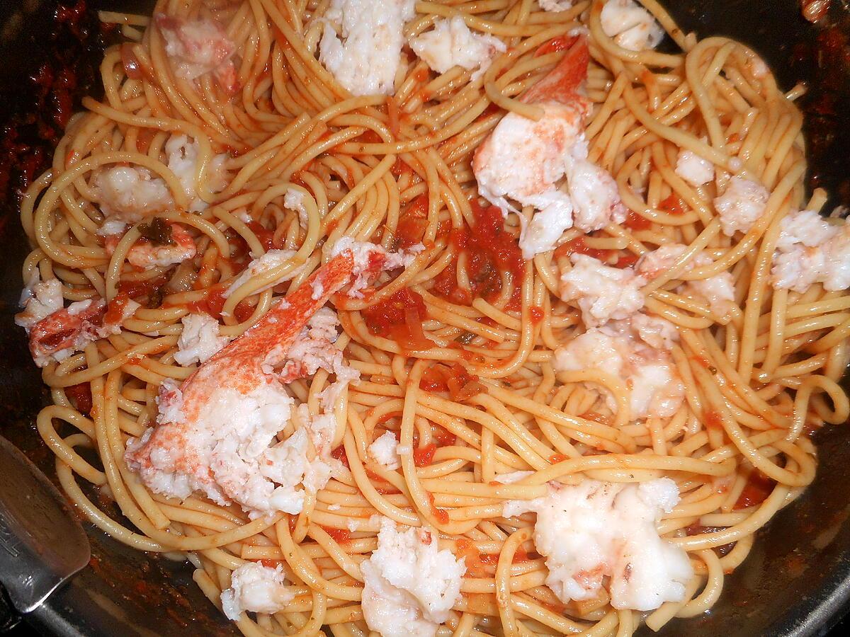 recette Spaghetti au homard