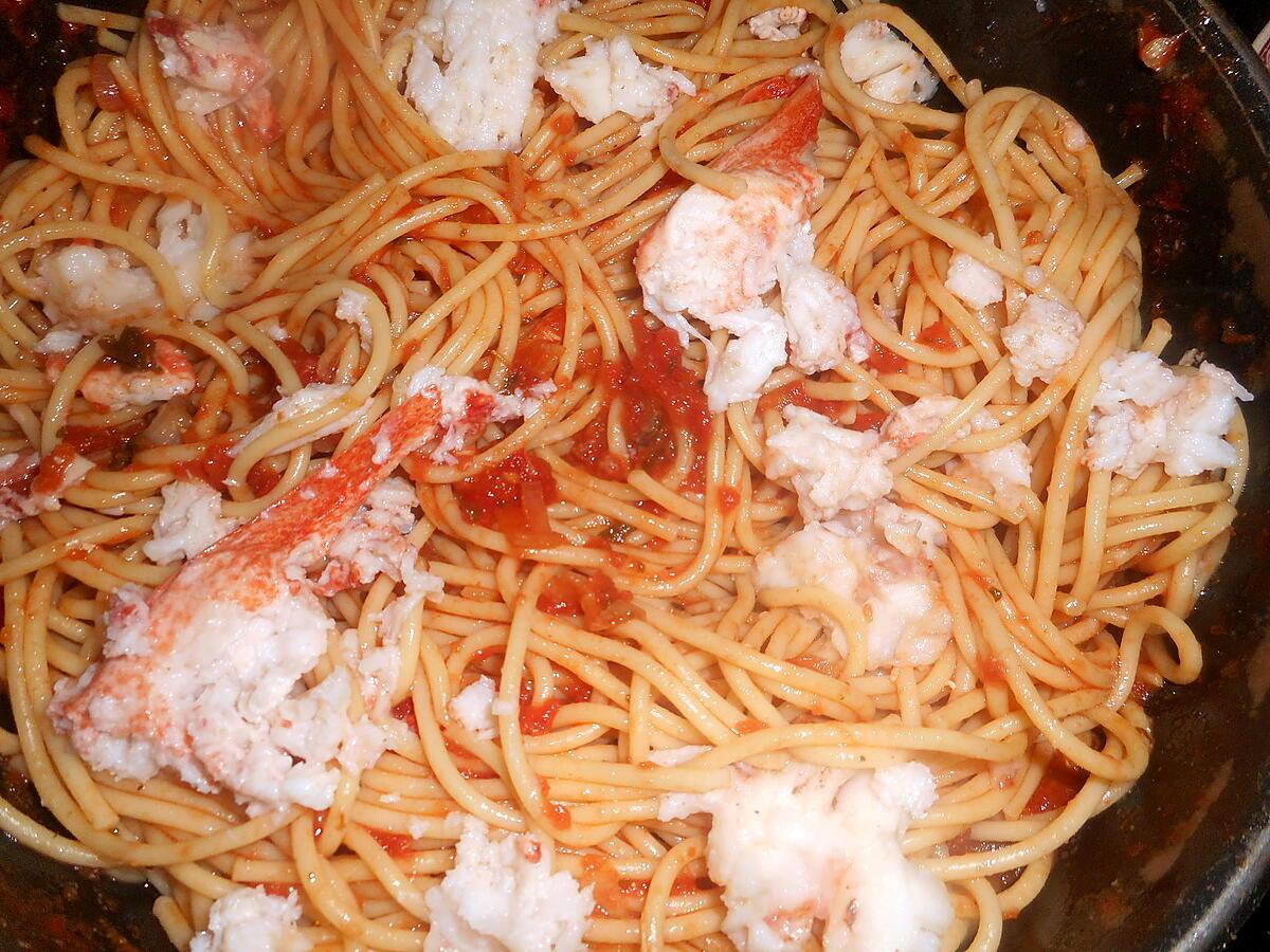 recette Spaghetti au homard