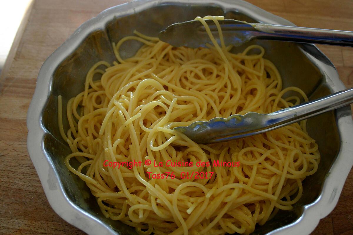 recette Spaghettis à la Carbonara
