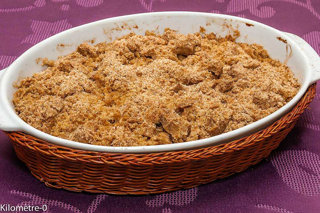 Recette de Crumble poires spéculoos