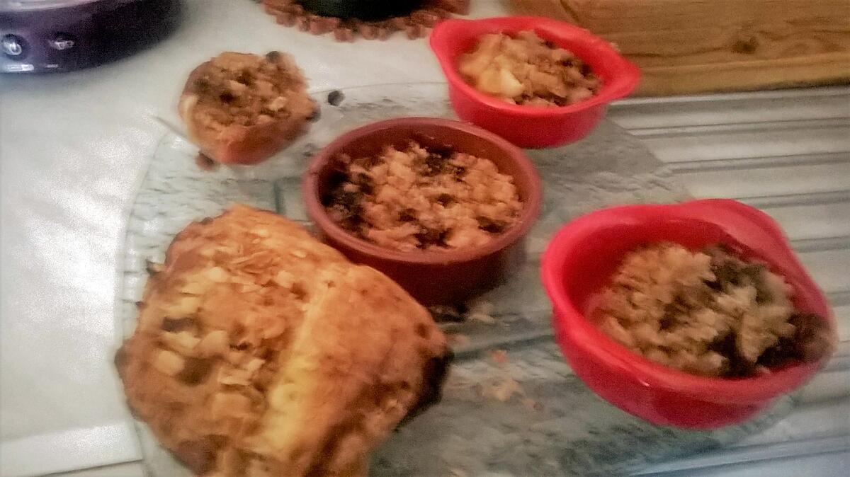 recette crumble pommes  raisins de   josette baysse