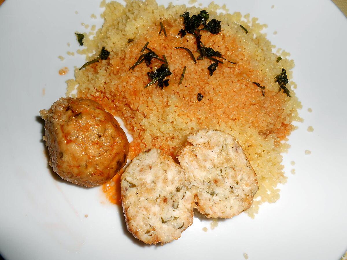 recette BOULETTES DE POULET AU BOUILLON