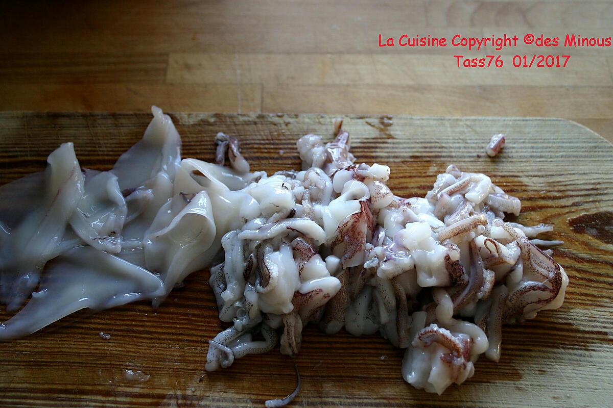 recette Encornets à l'Armoricaine