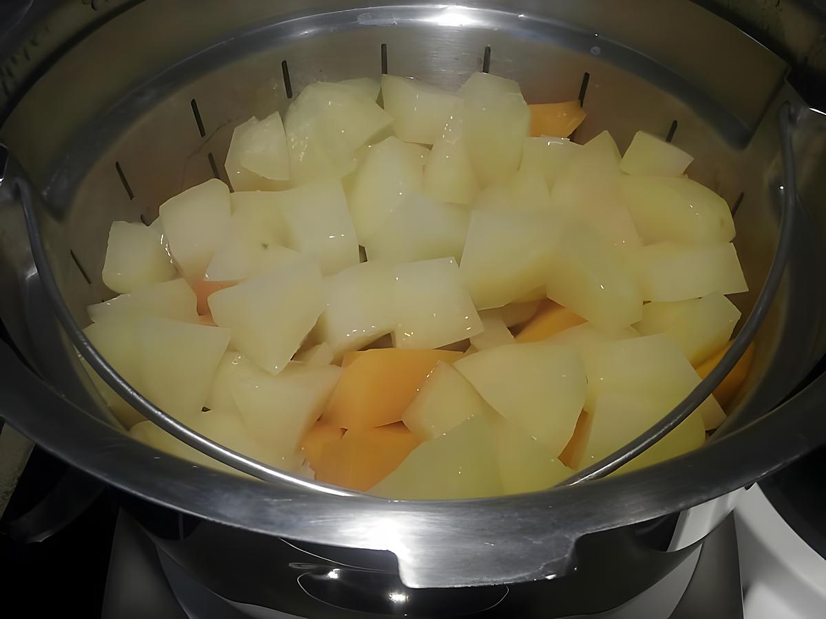 recette Purée de pommes de terre et courge butternut