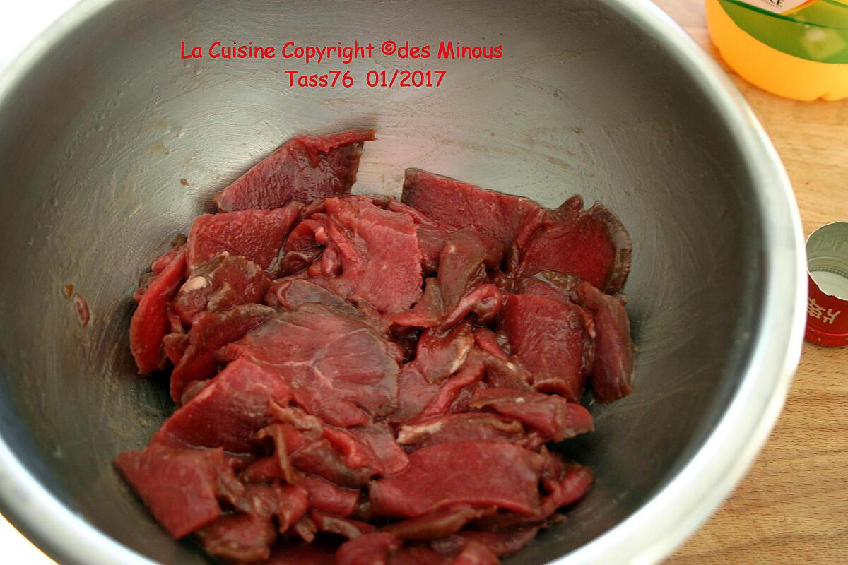 recette Bœuf Sauté Aux Oignons et poivre noir