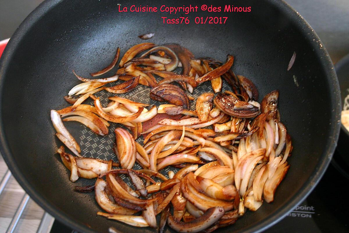 recette Bœuf Sauté Aux Oignons et poivre noir