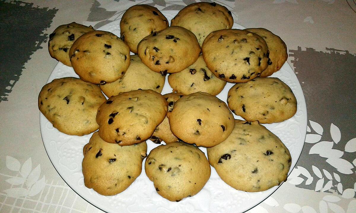 recette Cookies aux pépites de chocolat