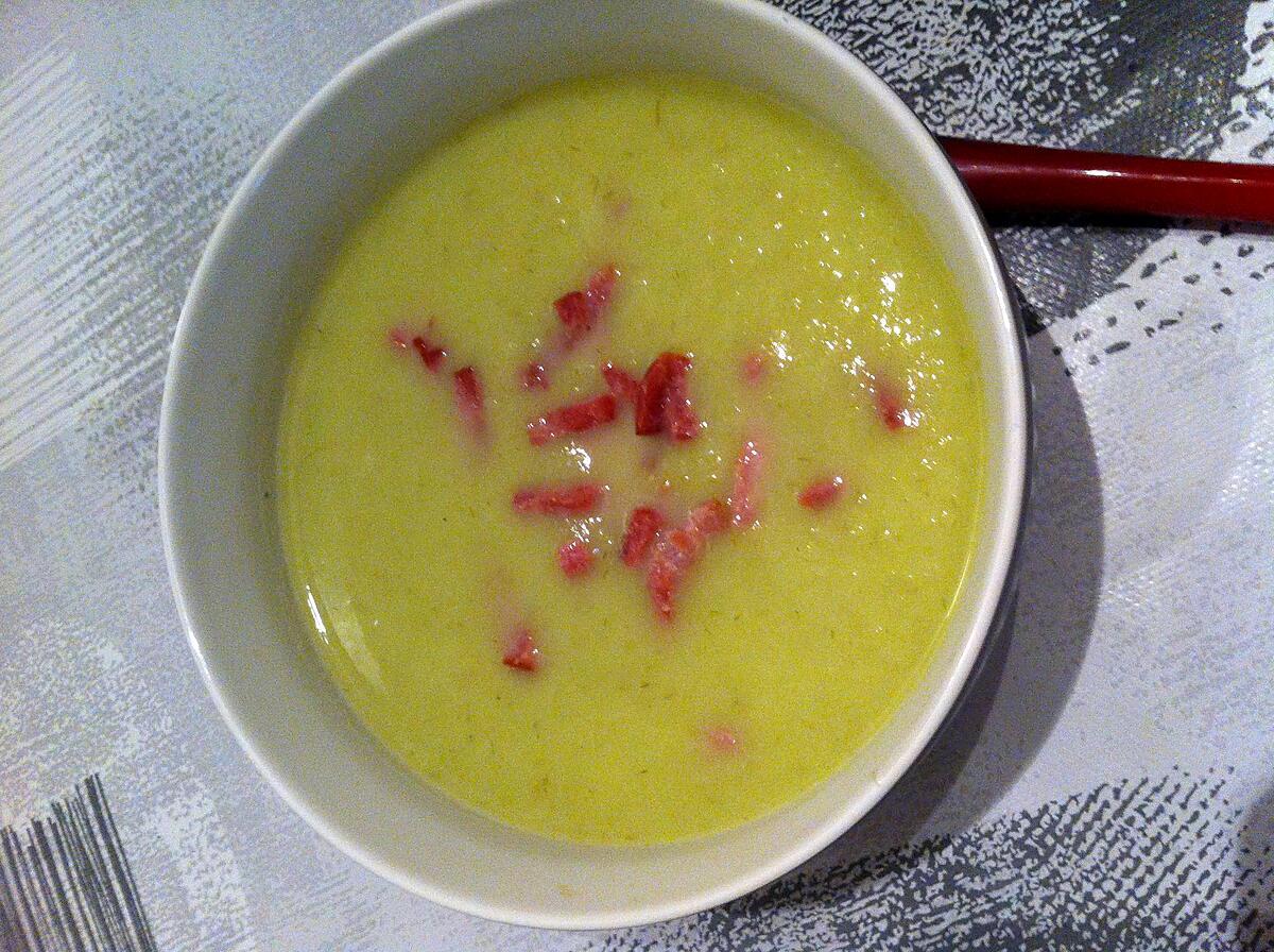 recette Velouté de fenouil au chèvre et bacon