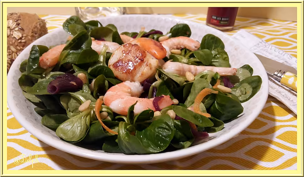 recette Salade de mâche de la mer
