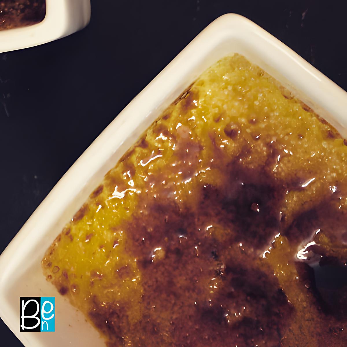 recette La crème brûlée à l'amande amère