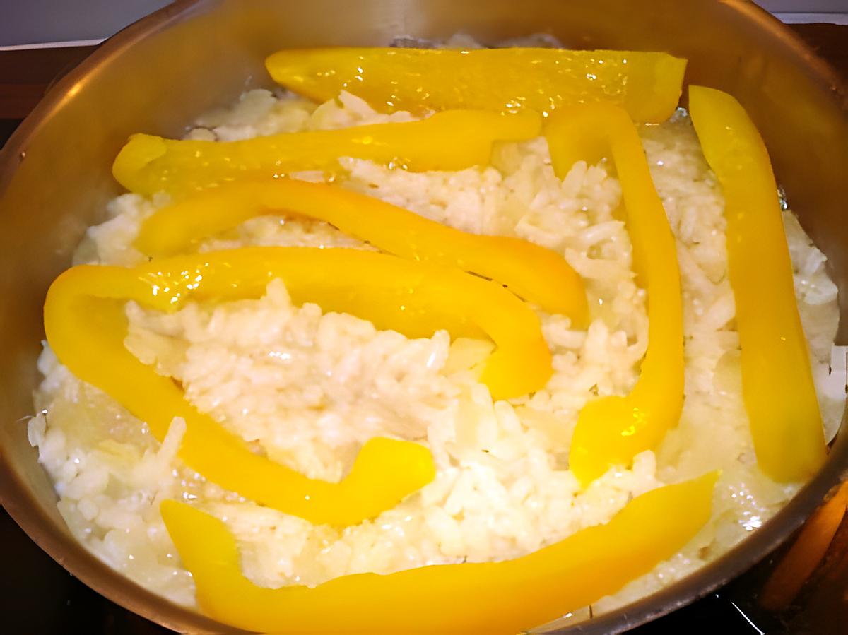 recette Risotto aux poivrons jaune