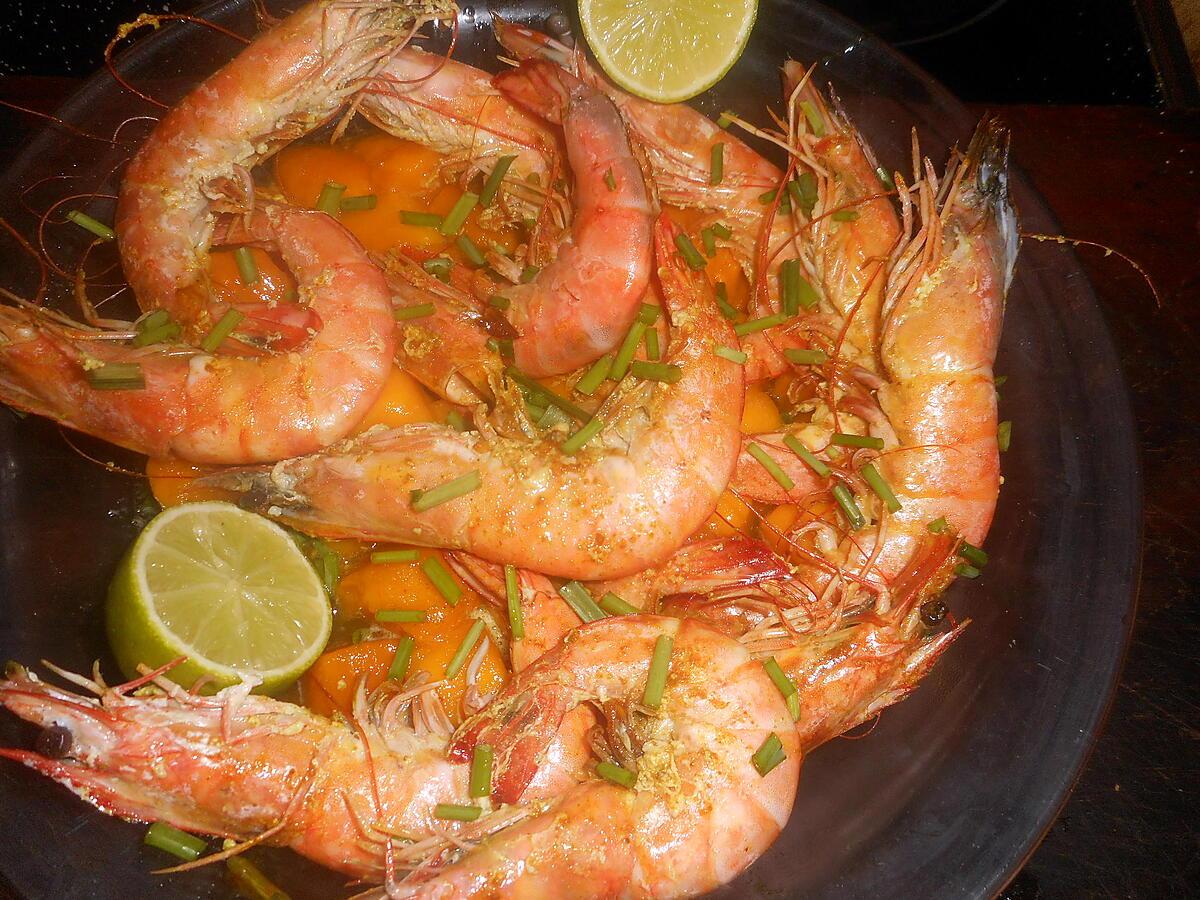 recette Gambas à la créole